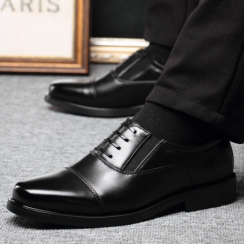 Chaussures Officier Homme – Cuir Vache Noir, Bout Pointu, Style Business & Sécurité