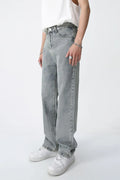 Jean homme baggy gris délavé à poches