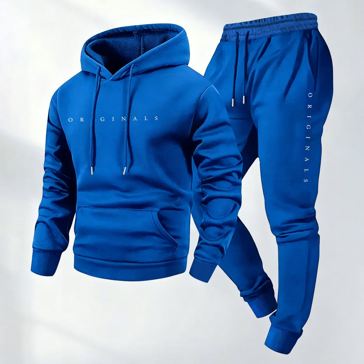 Ensemble Homme Oversize Sweat à Capuche Imprimé et Pantalon
