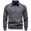 Sweat Homme Demi-Zip Col Montant – Manches Raglan
