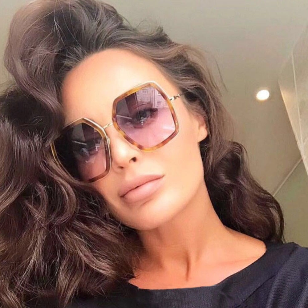 Quadratische Damen-Sonnenbrille – verspiegelte Gläser, Acetatrahmen, Party- & Strand-Style
