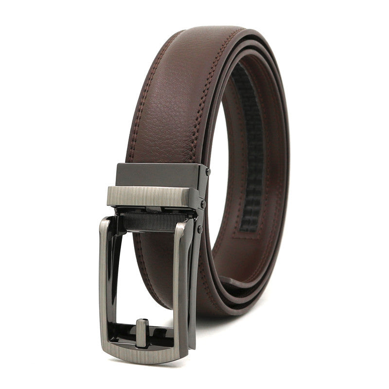 Ceinture homme en cuir à boucle automatique – 3,1 cm