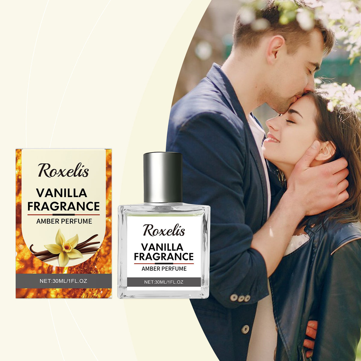 Eau de Toilette Vanille Ambre – Parfum Élégant Longue Durée | Roxelis
