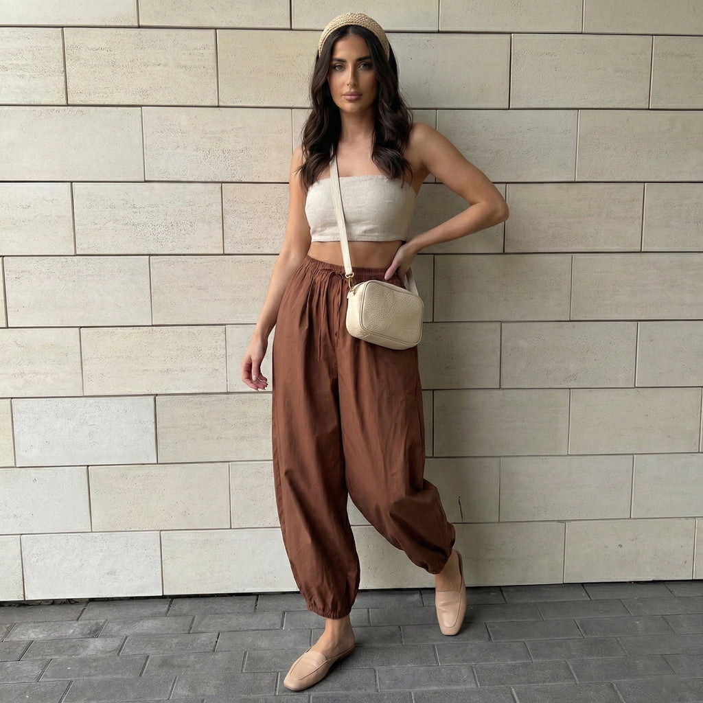 Women's Casual Balloon Trousers – Comfortable Loose Fit, 9 Colors