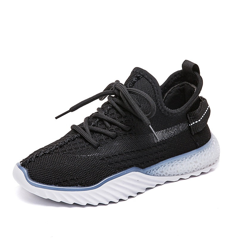 Baskets Femme Tricot Volant Semelle Épaisse — Style Coréen, Pointures 35–40