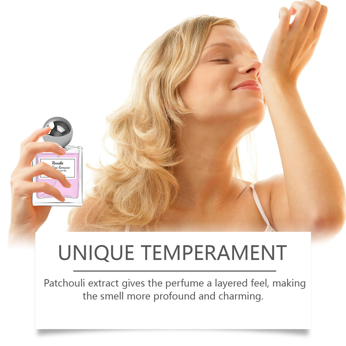 Parfum Rose Pink Charm Roxelis – Fragrance Envoûtante aux Phéromones