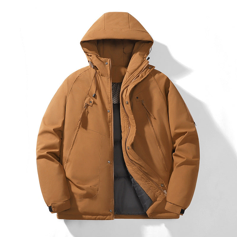 Doudoune homme à capuche épaisse oversize hiver 4 coloris