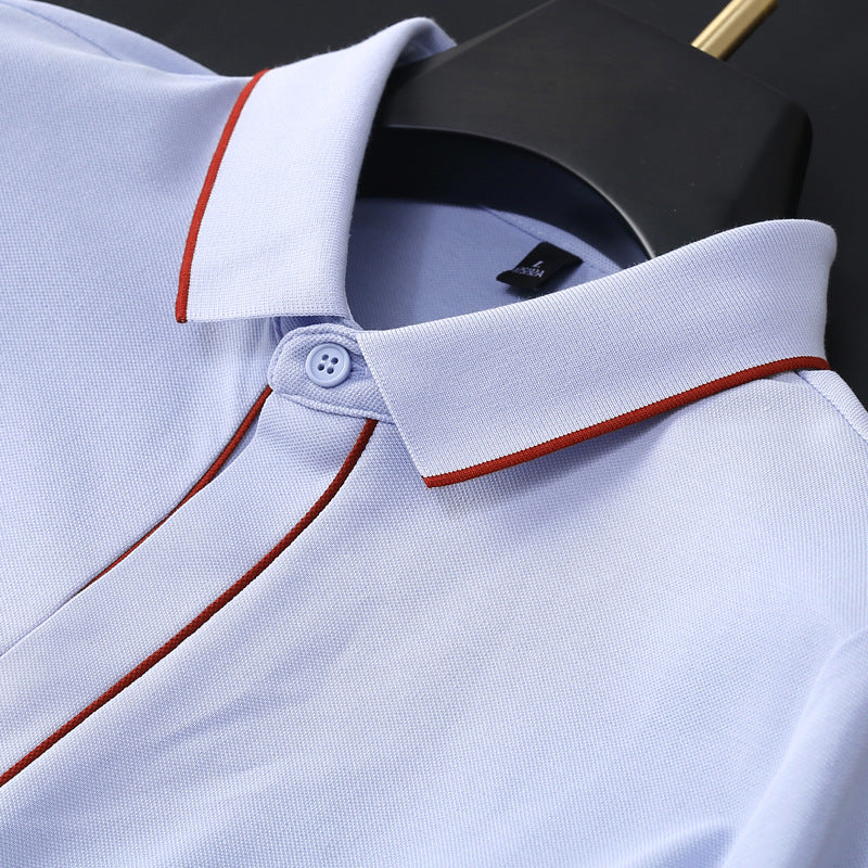 Polo Manches Courtes Homme – Coupe Slim, Uni