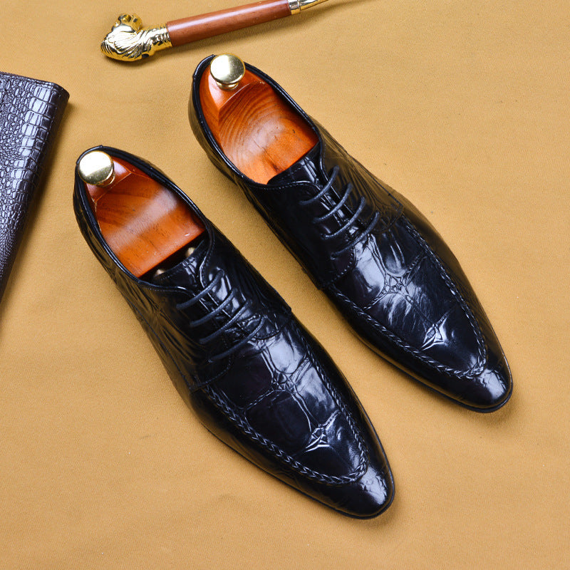 Chaussures Habillées Homme – Cuir Vache, Bout Pointu, Soirée & Danse