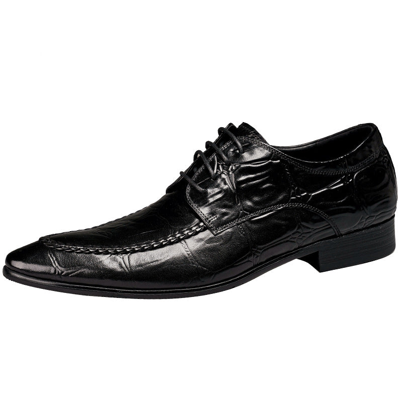 Men's Dress Shoes – Cowhide Leather, Pointed Toe, Evening & Dance