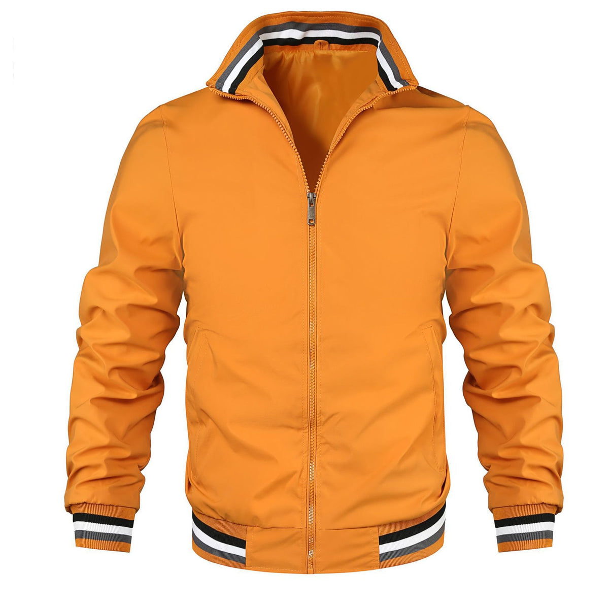 Blouson aviateur homme casual col montant zippé 5 coloris