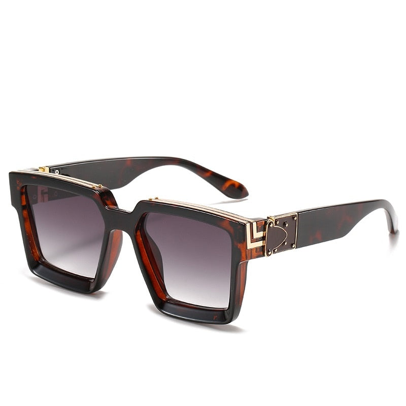 CRIXALIS Steampunk-Sonnenbrille – Quadratischer Vintage-Stil, 21 Farben, Unisex