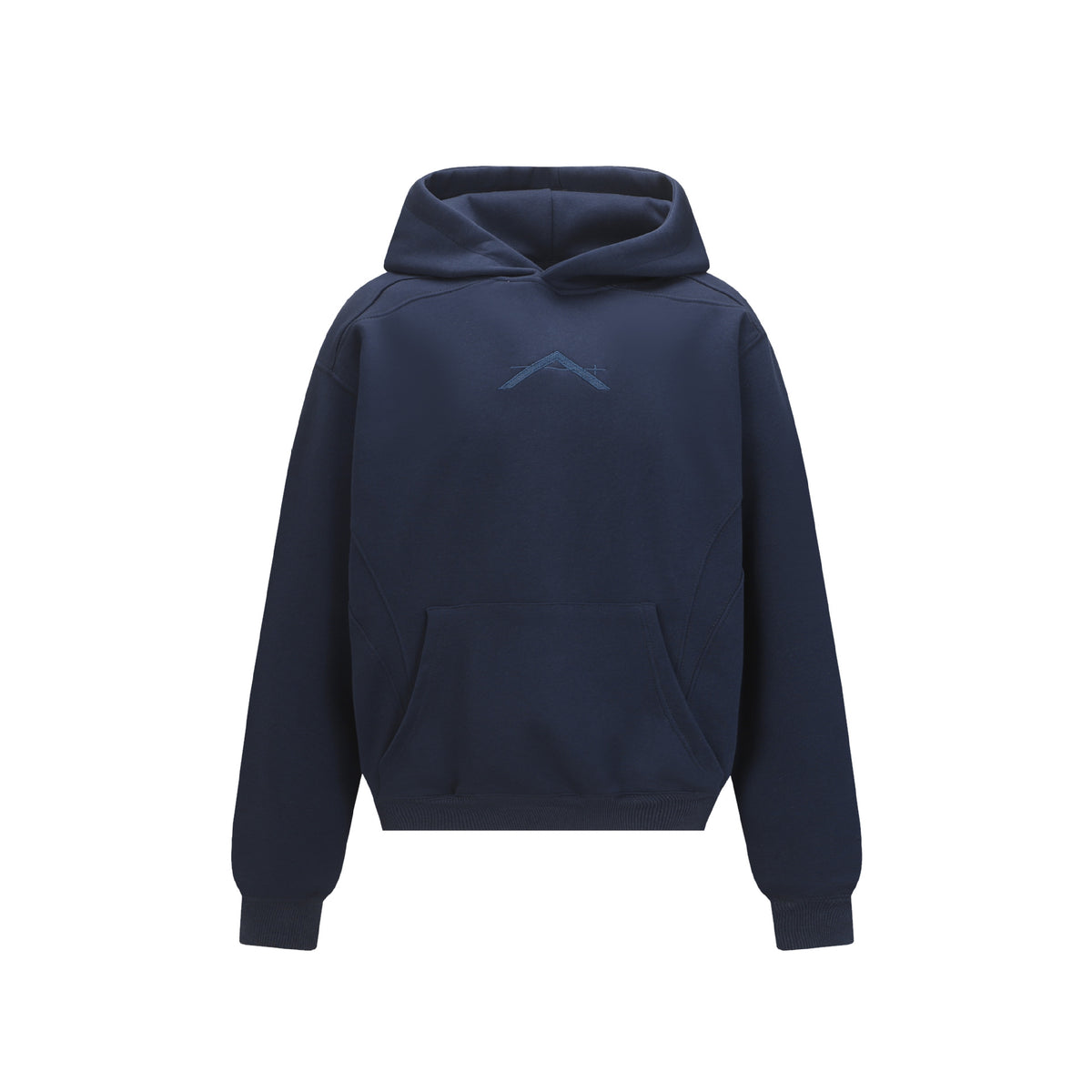 Sweat à capuche homme ample à motif ton sur ton
