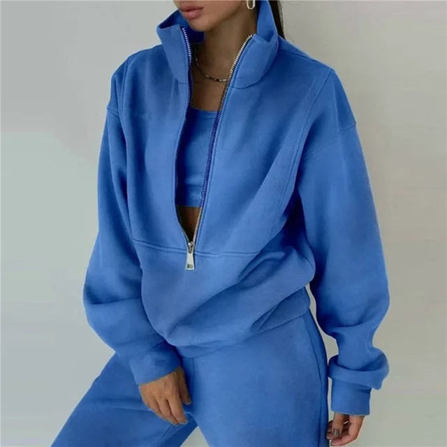 Ensemble survêtement femme – Haut zippé et pantalon