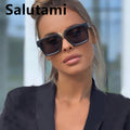 Quadratische Oversized-Einscheiben-Sonnenbrille – UV400-Schutz für Damen & Herren