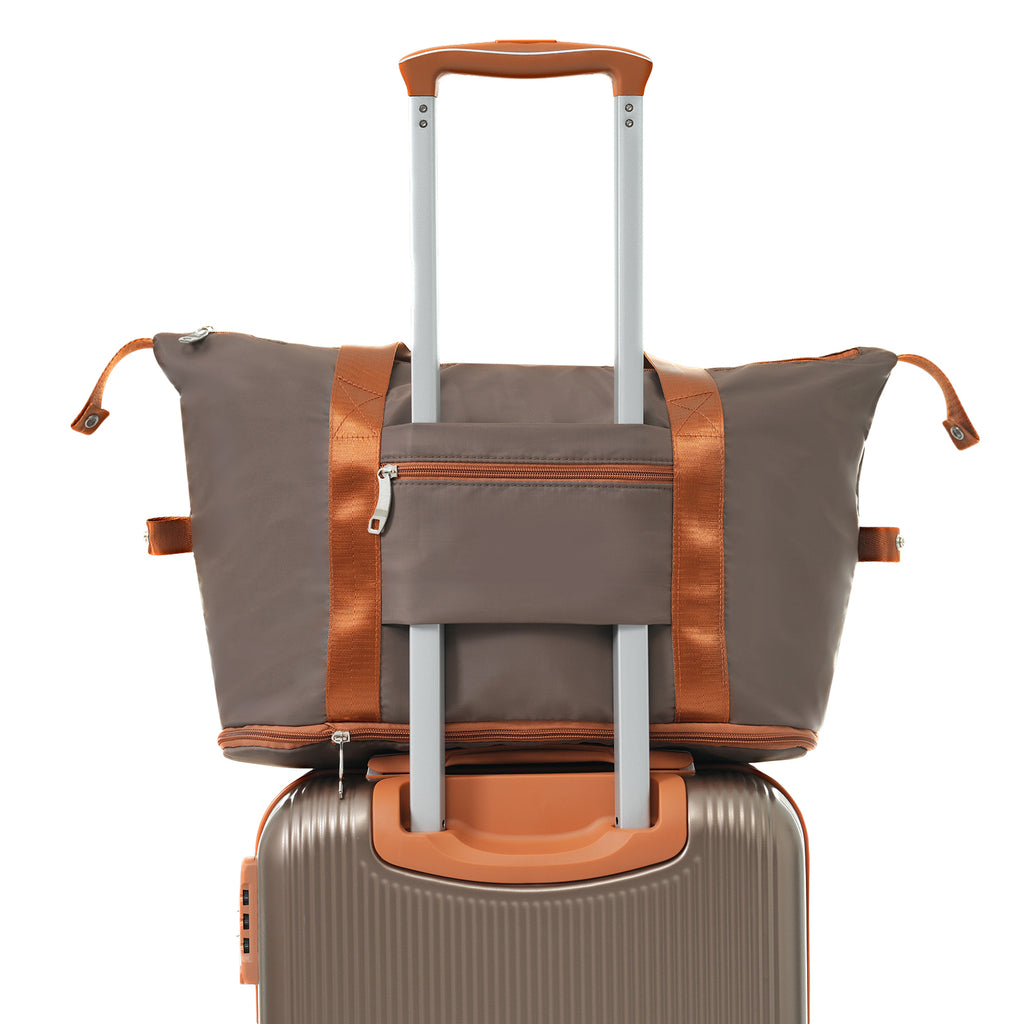 Set de Valises Rigides 3 Pièces – ABS, Roues Pivotantes 360°, Serrure TSA, Couleur Cuivrée