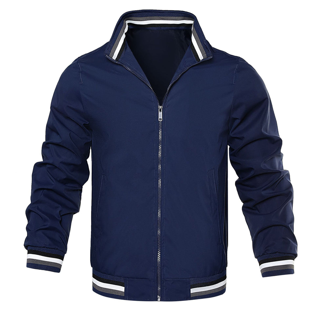 Blouson aviateur homme casual col montant zippé 5 coloris