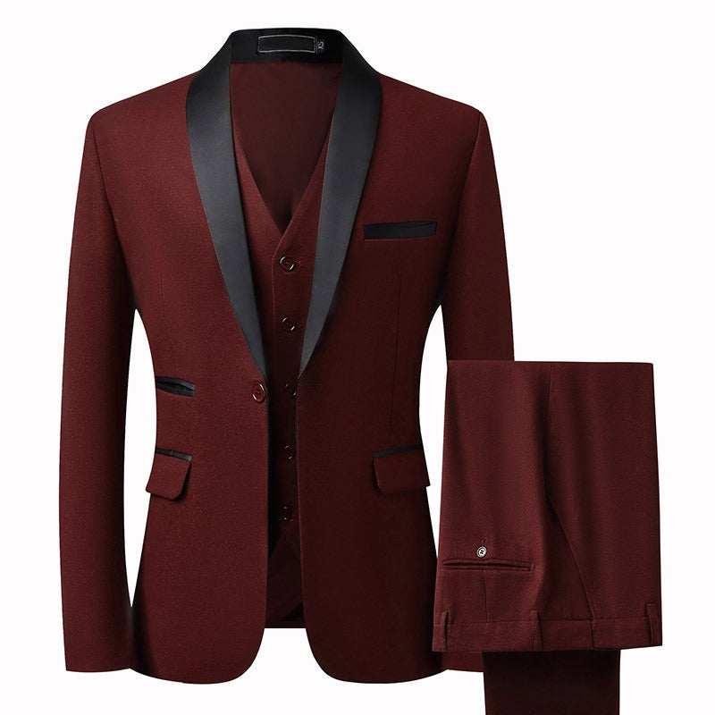 Costume homme trois pièces ajusté – Mariage et cérémonie