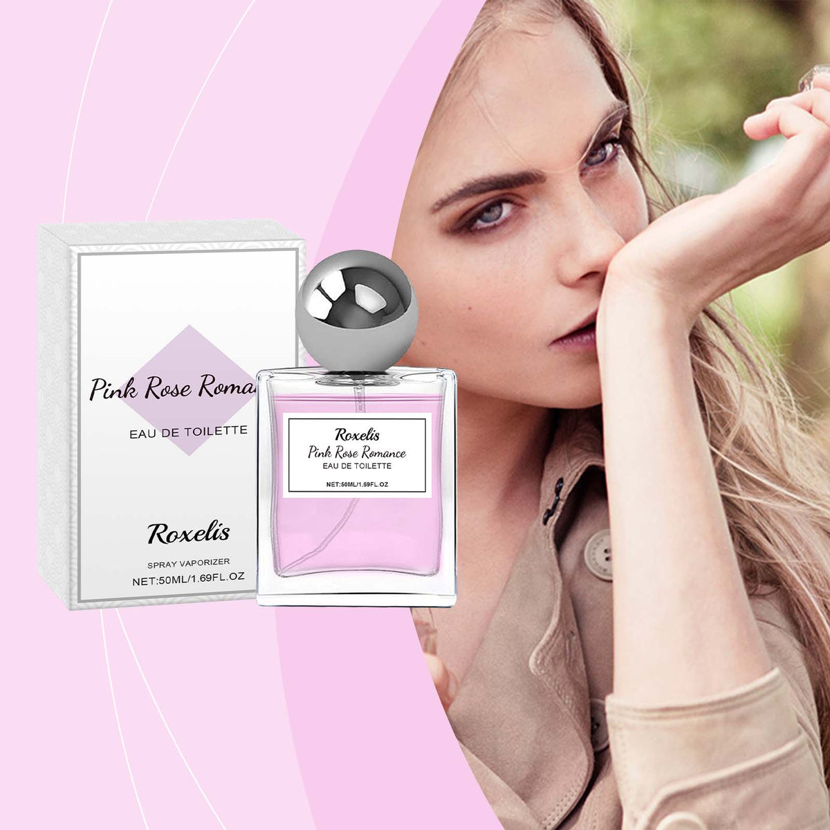 Parfum Rose Pink Charm Roxelis – Fragrance Envoûtante aux Phéromones