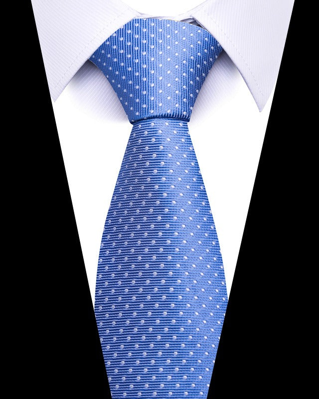 Cravate homme rayée en polyester – 8 cm