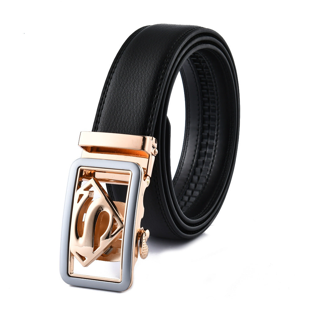 Ceinture homme en cuir à boucle automatique