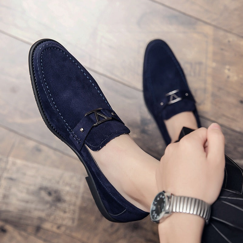 Mocassins Homme en Daim PU – Bout Pointu, Grande Taille, Chaussures de Conduite