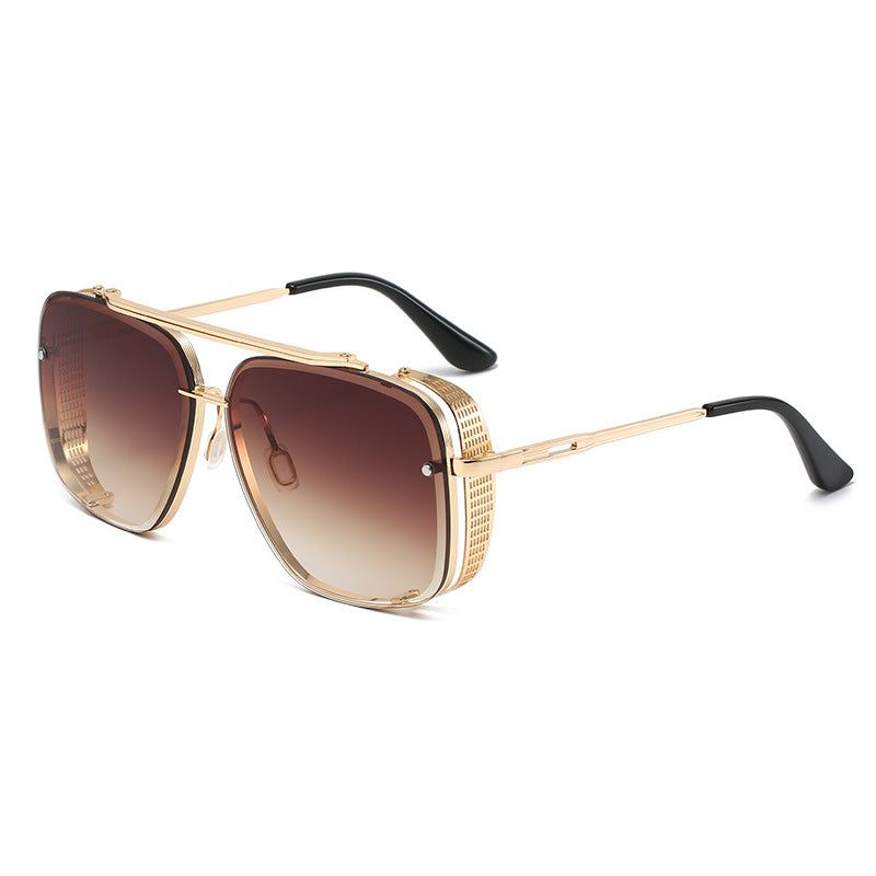 Lunettes de Soleil Double Pont Métal Style Punk Hip-Hop — UV400 Unisexe