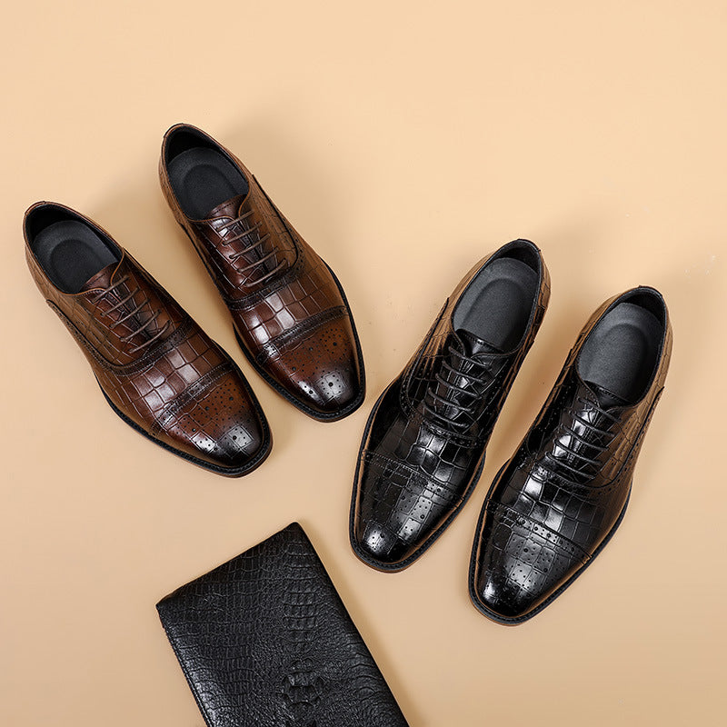 Chaussures Oxford Homme – Cuir Véritable, Confortables, Style Business & Formel
