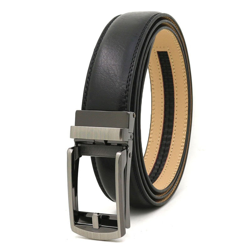 Ceinture homme en cuir à boucle automatique – 3,1 cm