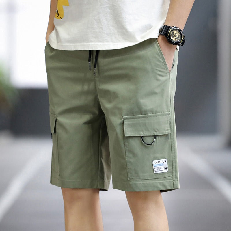 Bermuda homme casual à cordon de serrage