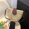 Sac tressé en paille femme – Sac de plage bandoulière épaule