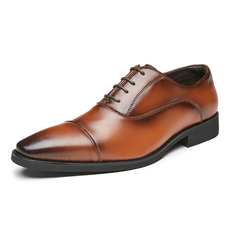 Chaussures Oxford Homme – Cuir Bovin, Bout Pointu, Semelle Rehaussante, Style Business