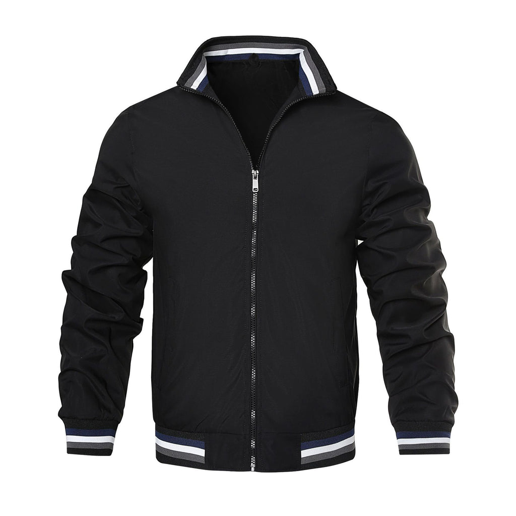 Blouson aviateur homme casual col montant zippé 5 coloris