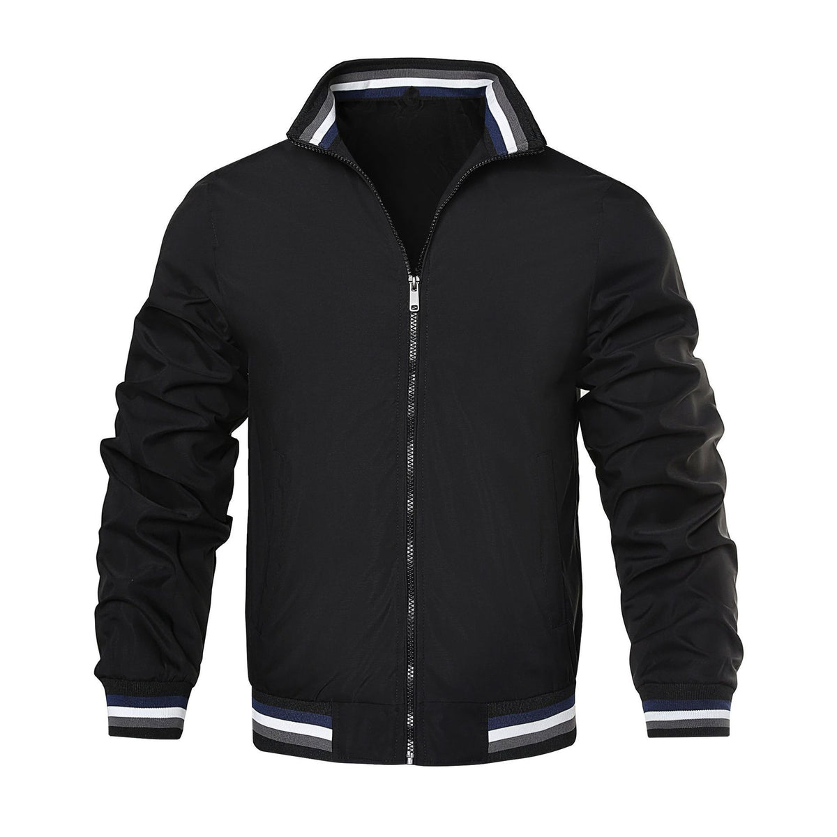 Blouson aviateur homme casual col montant zippé 5 coloris