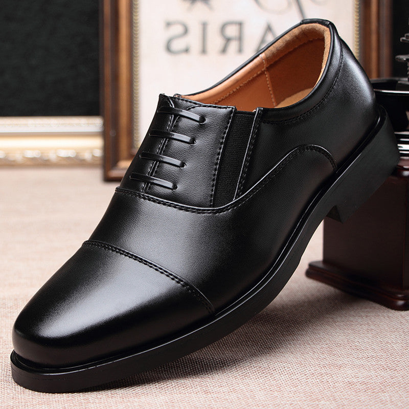 Chaussures Officier Homme – Cuir Vache Noir, Bout Pointu, Style Business & Sécurité