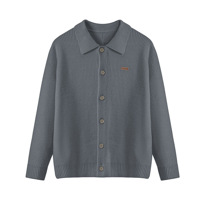 Cardigan Homme en Maille – Col Rabattu et Boutons