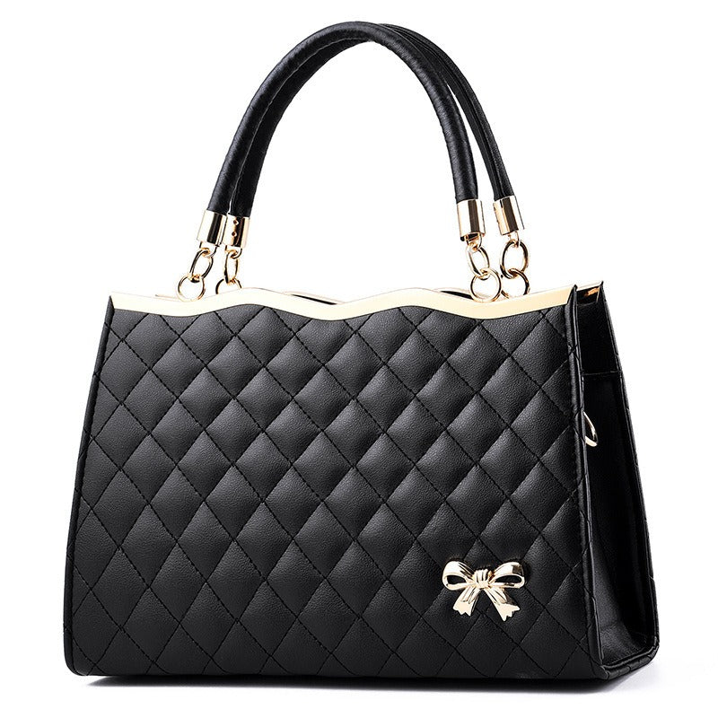 Large Women's Embroidered Quilted Handbag – Spring Crossbody Shoulder Bag