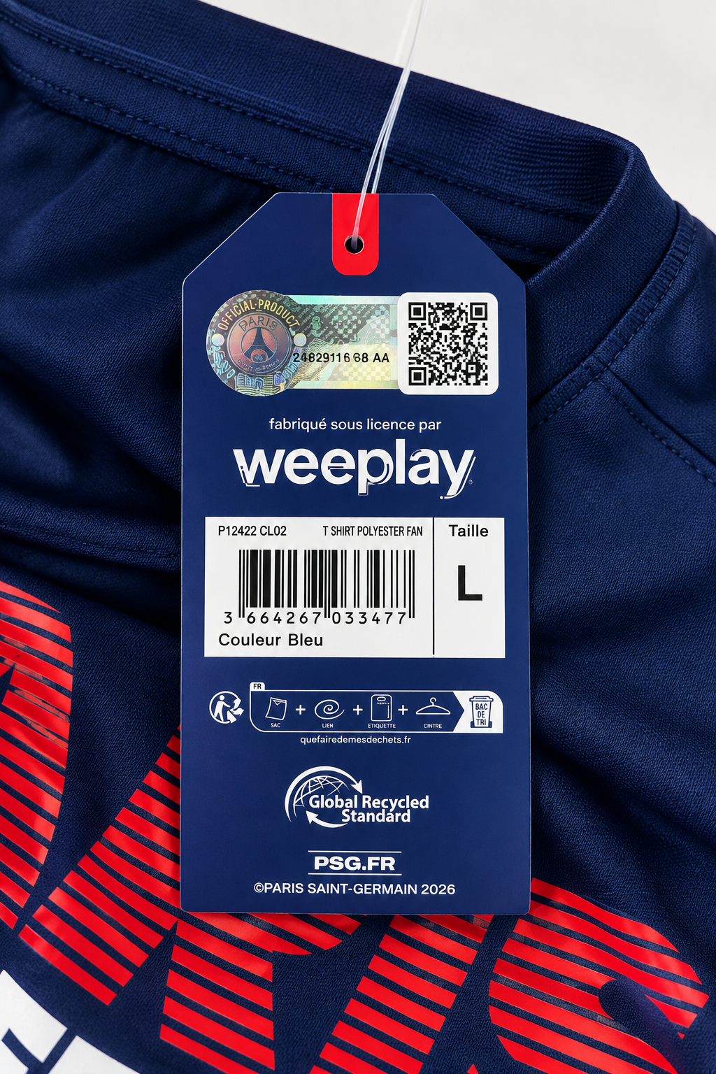 Maillot Paris Saint-Germain PSG – Adulte – Bleu