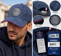 Casquette Paris Saint-Germain PSG Bleue – Effet Daim – Produit Officiel