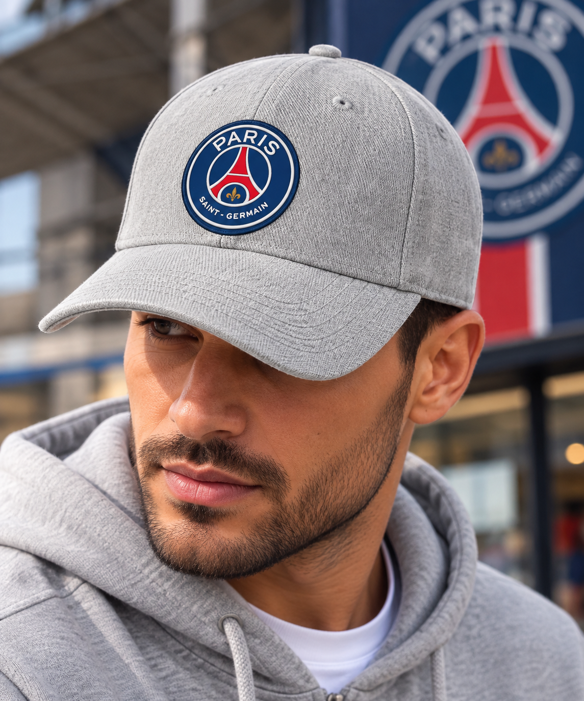 Casquette Paris Saint-Germain PSG Grise – Produit Officiel