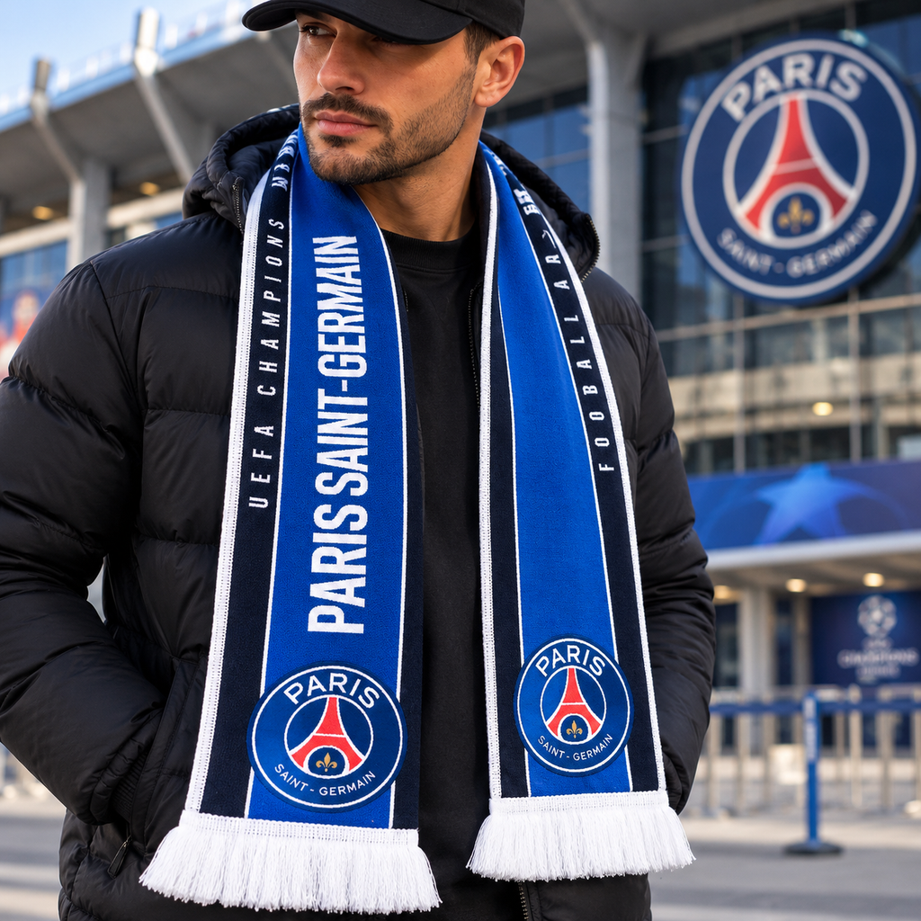 Écharpe PSG x Inter Milan – Finale Ligue des Champions – Produit Officiel