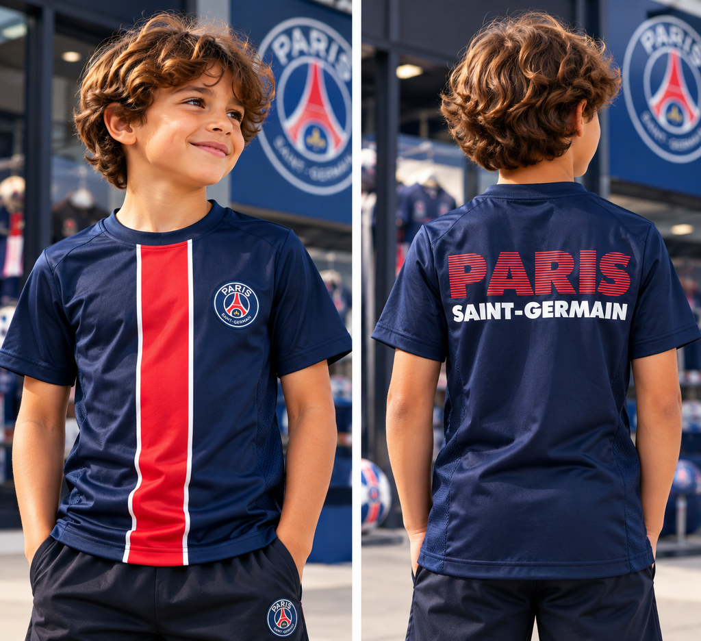Maillot Paris Saint-Germain PSG Enfant – Bleu – Produit Officiel
