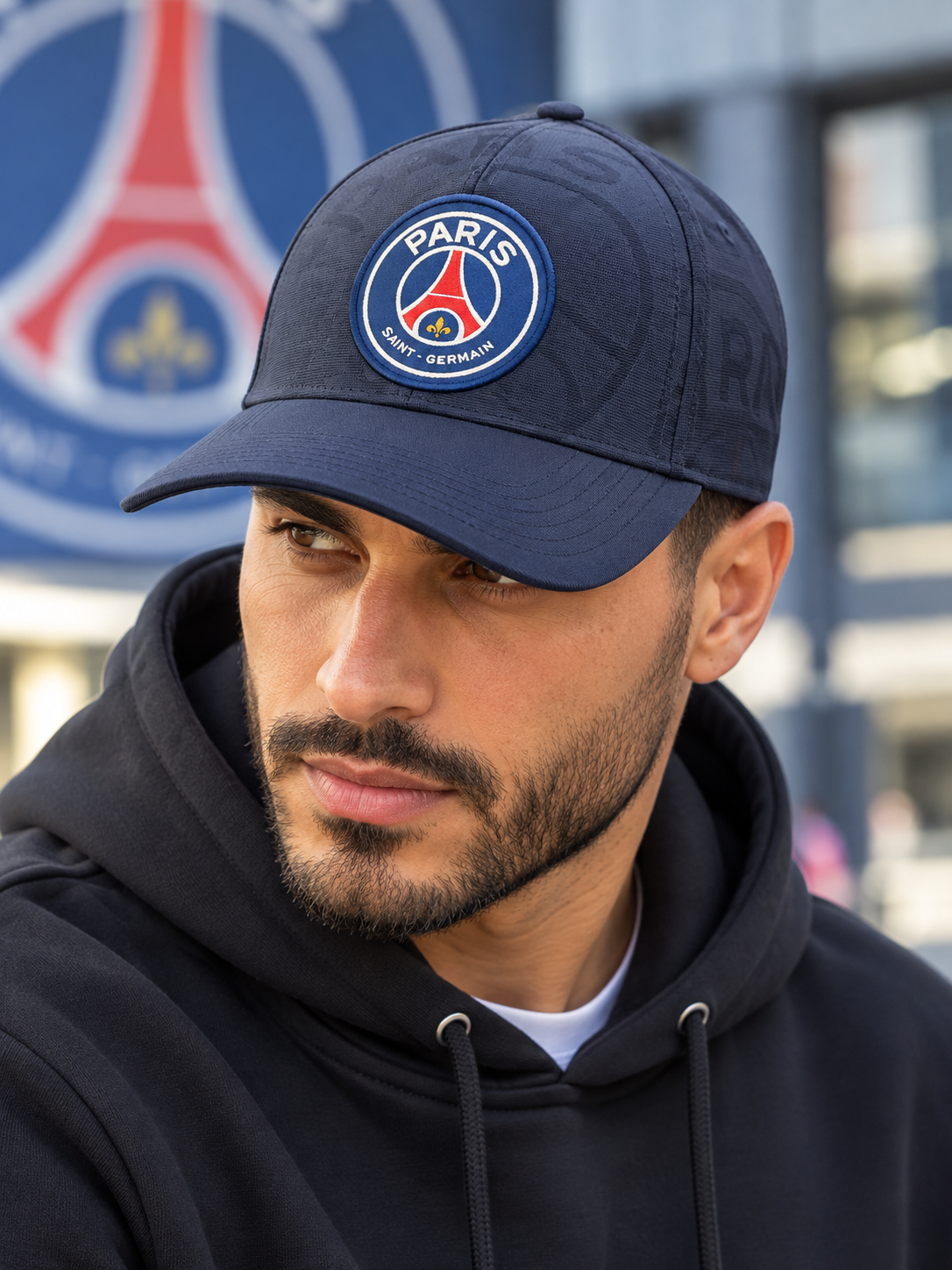 Casquette PSG Big Logo – Bleu Marine – Officielle sous licence