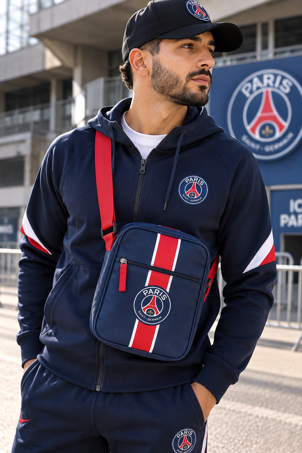 Sacoche PSG Paris Saint-Germain – 17 cm – Produit officiel