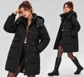 Doudoune Femme Mi-Longue à Capuche – Coupe Ample