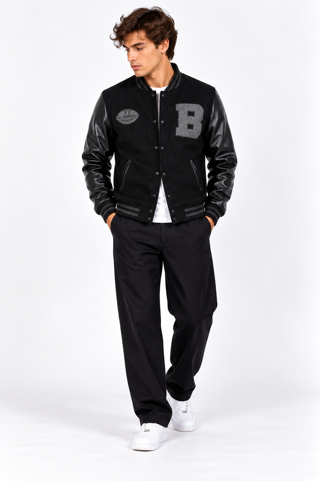 Veste homme épaisse à col rabattu – M à 3XL