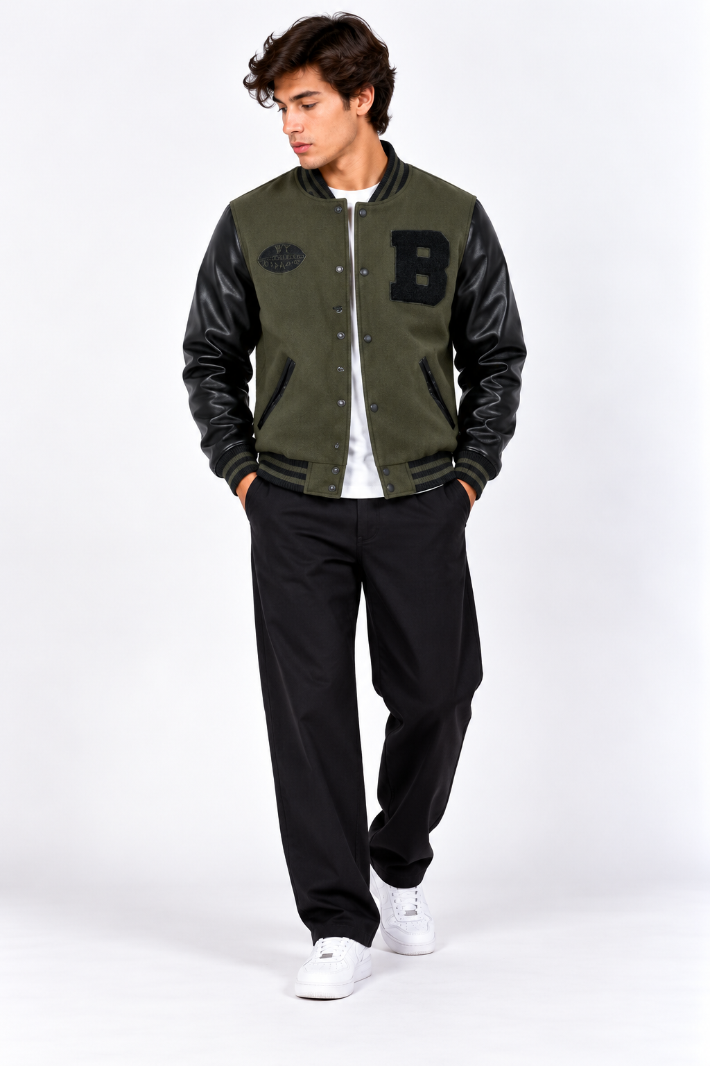 Veste homme épaisse à col rabattu – M à 3XL