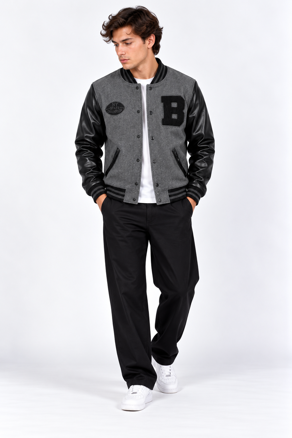 Veste homme épaisse à col rabattu – M à 3XL