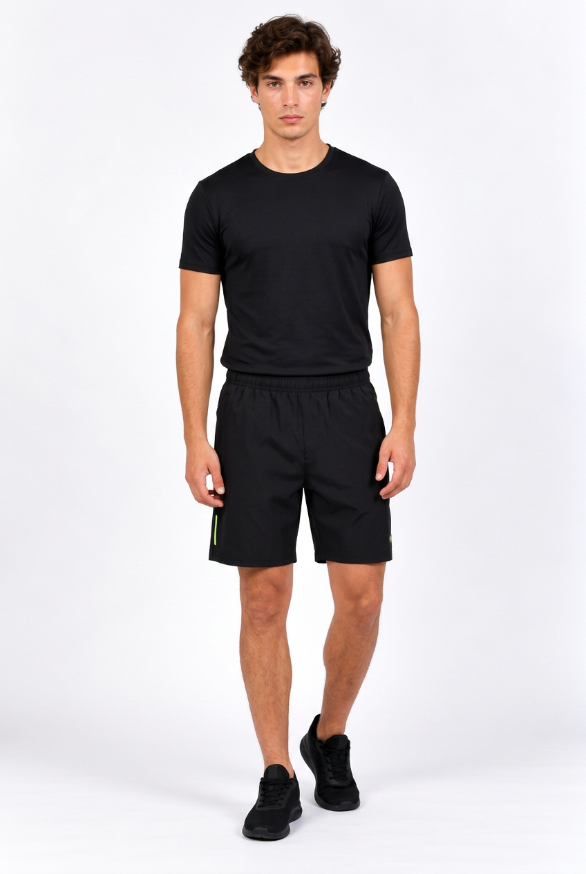 Ensemble Sport Homme – Haut Manches Courtes et Short à Poches
