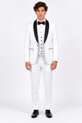 Costume Homme 3 Pièces Slim Fit – Veste + Pantalon + Gilet Mariage & Cérémonie